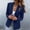 Dark blue, variant on DondPO Blazers for Women Women Casual Solid Single Button Lapel Long Sleeve Slim Suit Temperament Coat For Ladies Blazers for Women Business Casual Work Office Suit Jackets Green L