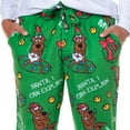thumbnail image 3 of Scooby-Doo Pajamas Men's Santa I Can Explain Fleece Lounge PJ Pants, 3 of 6