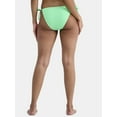 thumbnail image 4 of No Boundaries Women's Crinkle Side Tie Bikini Bottom, Sizes XXS-XXL, 4 of 5