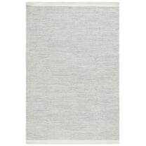 SAFAVIEH Natura Mellony Solid Area Rug, Light Blue/Ivory, 5' x 8'