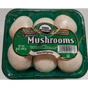 Fresh Organic Whole White Mushrooms, 8 oz