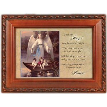 Guardian Angel Woodgrain Inspirational Traditional Music Boxâ€”Thy Faithfulness