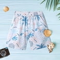 thumbnail image 2 of XINPING Big and Tall Men's Swim Trunks Extended Sizes Casual Retro Hawaiian Print Quick Dry Beach Swimming Shorts with Pockets Stretch Fabric Summer Swimwear, 2 of 5