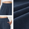 thumbnail image 5 of Bnwani Women Pants, straight-leg Daily Elastic Waist Fashion Trousers with Pockets, 5 of 9