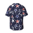 thumbnail image 2 of Fotbe Watercolor Stars print Short Sleeve Button Down Shirts for Men Casual Summer Beach Wrinkle Free Shirt-3X-Large, 2 of 7