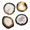 Gray-4-5", variant on Gray Agate Coaster Set of 4, 4-5" for Coffee Wine Bar Glasses