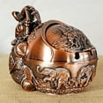 thumbnail image 5 of TONKBEEY Vintage Elephant Decorative Windproof Ashtray with Lid Metal Portable Decorative, 5 of 17