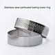 thumbnail image 3 of Molde para Tarta de Acero Inoxidable, Anillo para Tartaleta, Moldes para Mousse, Galletas, Pastelería, Cortador Circular, Herramienta para Hornear Perforada de 10cm, 3 of 5