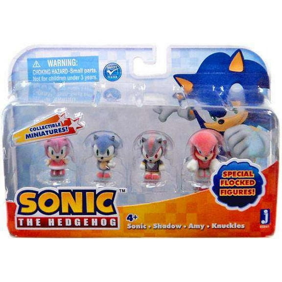 Sonic The Hedgehog Sonic the Hedgehog 1 Mini Figure 4-Pack (Flocked)