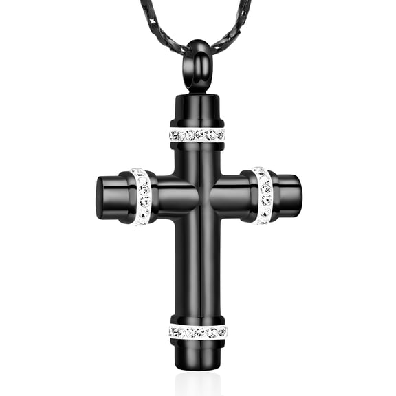 Elegant Cross Urn Pendant Cremation Jewelry for Ashes Holder Memory Necklace Memorial Jewelry