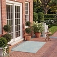 thumbnail image 4 of Safavieh Courtyard Caleb Botanical Indoor/Outdoor Area Rug, Aqua/Cream, 4' x 5'7", 4 of 14