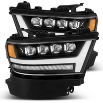 AlphaRex 19-23 Ram 1500 NOVA-Series LED Projector Headlights Black