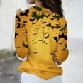 thumbnail image 4 of WFJCJPAF 2025 New Product Sexy Blouses for Women Date Night,Women's Hallowmas Printed Casual Button Shirt Long Sleeved Turndown Collar Blouse - Yellow XL, 4 of 6