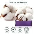 thumbnail image 6 of PiccoCasa 100% Cotton Body Pillowcase 20"x 55" 1PCS with Zipper Closure Grape, 6 of 7