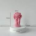 thumbnail image 4 of Romantic Rose Couple Aromatherapy Candle - Handcrafted Scented Candle with Floral Design, for Valentine's Day, Weddings, Anniversary Gifts & Home Decor, Shangri-la (Fragrance), 4 of 6