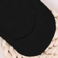 thumbnail image 3 of IDALL Ankle Socks No Show Socks Womens Mens Silicone Non Slip Shallow Mouth Simple Low Top Comfortable Boat Socks Low Cut Socks Women Cotton Socks Black One Size, 3 of 4