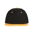 thumbnail image 2 of CTH Vintage Snapback Cap Hat 2 Tone, Black Orange, 2 of 3