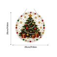 thumbnail image 2 of Christmas Santa Pearl Rhinestone Diamond Painting Hanging Ornament Handmade Bead Craft Decor 25x25cm, 2 of 8