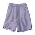 thumbnail image 4 of Girls Clothes Summer 2 Piece Outfit Set Purple Sleeveless Camisole Top and Shorts Kids Fashion Clothing Sets 4T, 4 of 8