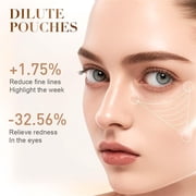HYLLai Vitamin C Eye Balm Stick – Brightening Under-Eye Treatment for Dark Circles & Puffiness, Portable Twist-Up Stick for On-the-Go Use,