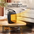 thumbnail image 2 of Calentador eléctrico Kismile Ceramic Portable 750W/1500W, 2 of 6