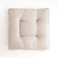 thumbnail image 1 of Granjero Gordo Cojín grueso y cómodo para jardín, terraza, hogar, cocina, oficina, blanco, 40,6 x 40,6 cm, 1 of 5