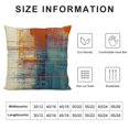 thumbnail image 5 of COMIO  Blue and Orange Decorative Throw Pillow Covers Teal Vintage Abstract Messy Rust Painting Pillow Cases Turquoise Pillow Shams for Sofa Couch Bed Living Room Outdoor Home Décor, 5 of 5