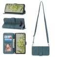 thumbnail image 1 of Mantto Crossbody Wallet Case for Google Pixel 6A 6.1 inch,Premium PU Leather Shockproof Flip Stand Magnetic Closure Folio Card Slots Phone Case with Shoulder Strap,Darkgreen, 1 of 9