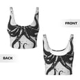 thumbnail image 6 of Uemuo Abstract Ink Octopus Pattern Women's Sports Bra - High Impact Support, Breathable, and Comfortable Athletic Bra for Running, Yoga, and Workouts, 6 of 9