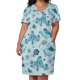 thumbnail image 3 of Blue Watercolor Loose Pocket Dress dresses for womens women clothes, 3 of 7