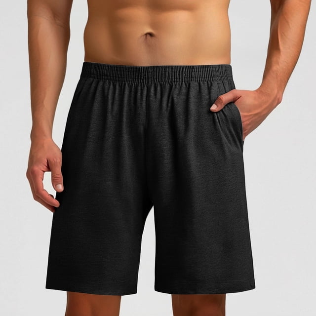 WILLBEST Pantalones Cortos Deportivos para Hombre, Informales, para Exteriores y Uso Doméstico, Holgados, Cómodos, con Cintura Elástica, Ideales para Primavera, Verano y Otoño.