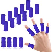 20Pcs Finger Compression Sleeves Support, Finger Sleeve Protectors Cots Thumb Brace for Trigger Finger Arthritis Swelling Basketball Sport, Breathable Elastic Pain Relief