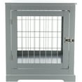thumbnail image 4 of TRIXIE 32.7" Dog Crate, Wooden Indoor Kennel Furniture for Medium Dogs Up to 50 lb, Gray, 4 of 8