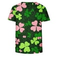 thumbnail image 6 of HOMBOM Womens Holiday Shirts Tee Shirts Summer Basic St. Patricks Day Casual Crewneck T Shirts for Ladies Short Sleeve, 6 of 7