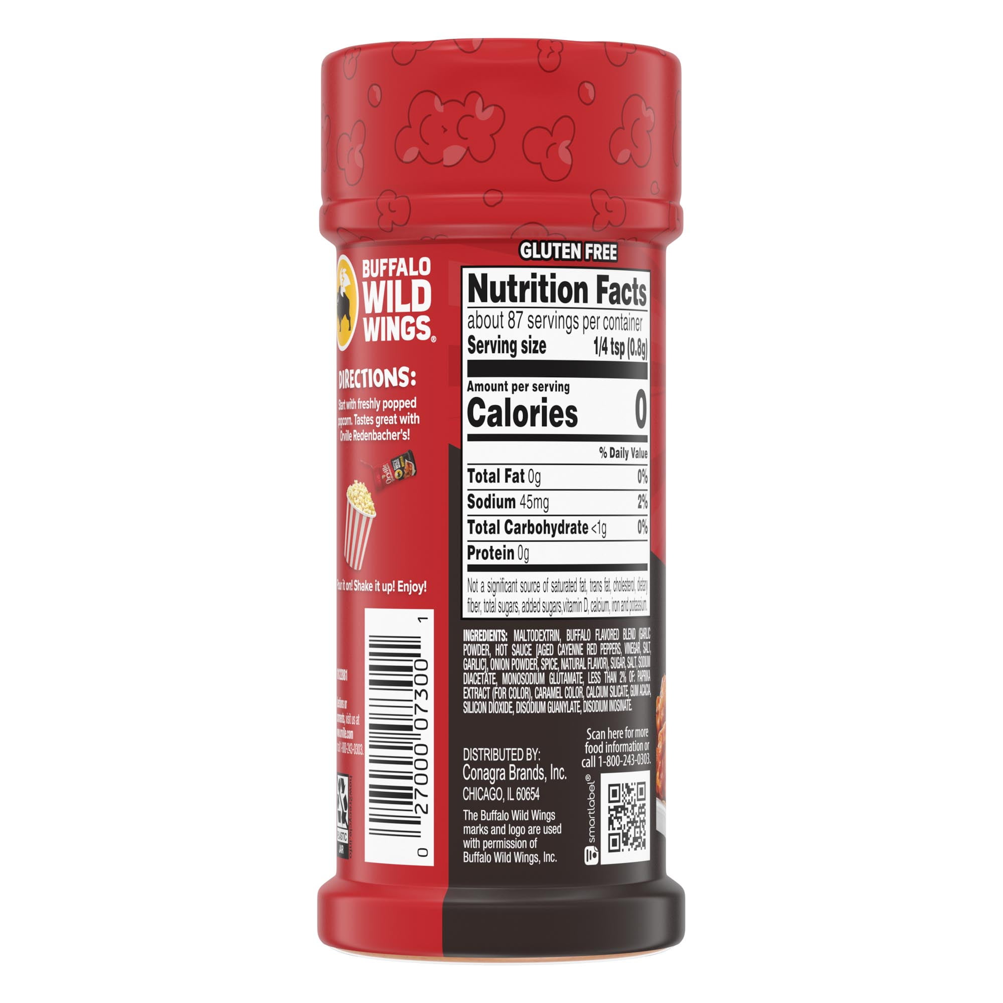 Orville Redenbacher's Buffalo Wild Wings Buffalo Sauce Flavored Popcorn Seasoning, 2.5 oz.