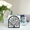 thumbnail image 5 of Napkin Holder for Tables, Vintage Metal Freestanding Tissue Dispenser, Black Cast Iron Vertical Tabletop Paper Napkin Holder Stand for Dinner Home Kitchen Restaurant Picnic Party (Tree of Life), 5 of 9