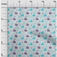 thumbnail image 2 of oneOone Cotton Jersey Turquoise Blue Fabric Asian Kaawaii Llama With Cactus Sewing Fabric By The Yard Printed Diy Clothing Sewing Supplies 58 Inch Wide, 2 of 4