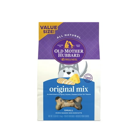 UPC: 0076344101307 | Old Mother Hubbard by Wellness Classic Original Mix Natural Small Biscuits Dog Treats 3.8 lb bag