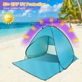 thumbnail image 2 of 2-3 Person Pop up Beach Tent, iMountek Sun Shelter, Portable Waterproof Fishing Camping Tent with Carry Bag, Green, 2 of 7