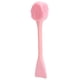 thumbnail image 4 of Cepillo de silicona portátil para limpieza facial, para mascarillas, para mezclar maquillaje (rosa, doble cabezal, forma de cola de pez), 4 of 14