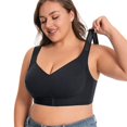 thumbnail image 5 of Lumistal Bras for Women No Underwire Front Closure Wireless Full Cup Bra Side Breast Support Anti Sagging Comfort Bra Plus Size Bras for Women XL, 5 of 6