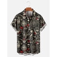 thumbnail image 4 of Nuevas camisas hawaianas para hombre, estilo casual de verano con calaveras, manga corta, Y2k, ropa de calle de gran tamaño de alta calidad, camisetas de playa vintage, 4 of 5