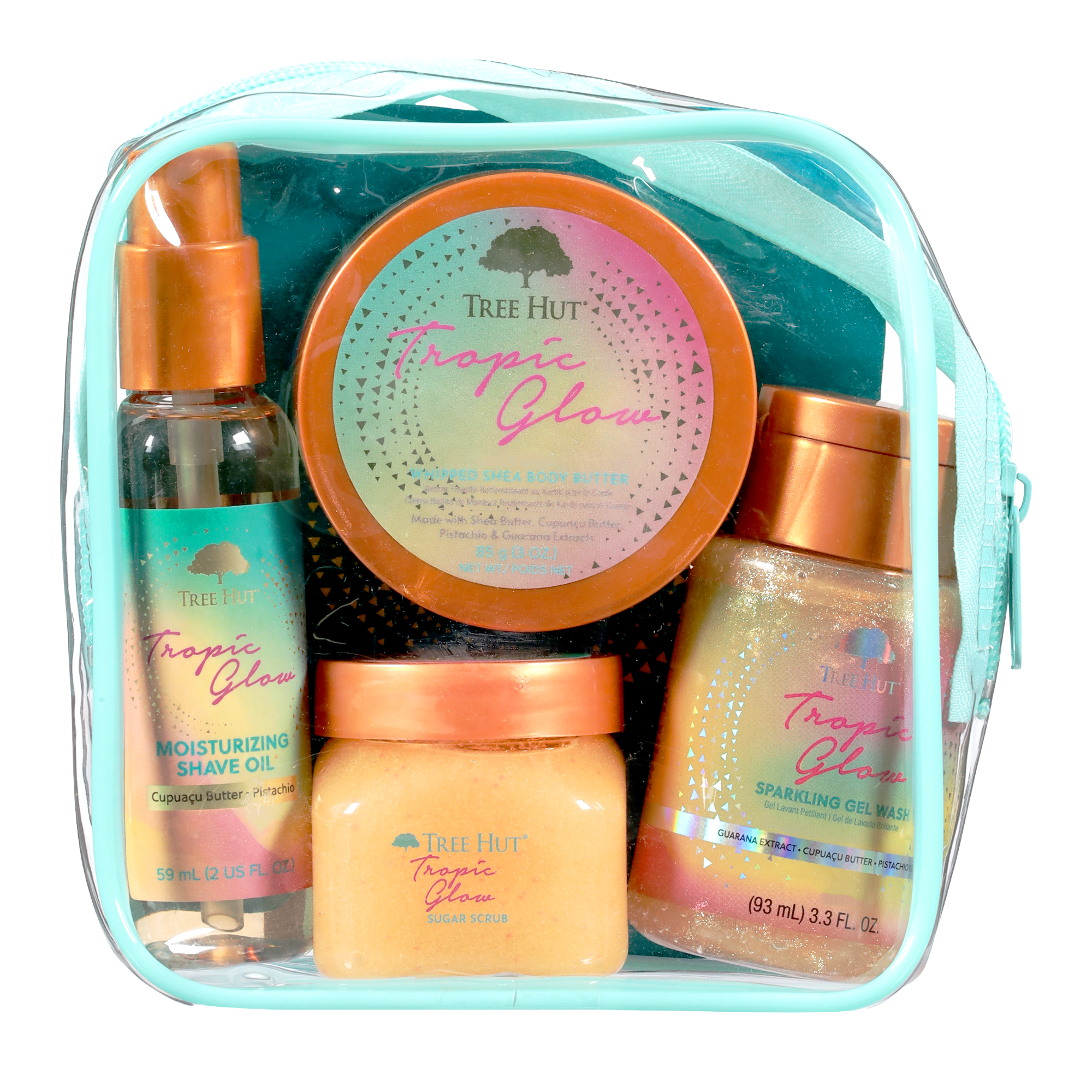 Tree Hut Tropic Glow® Getaway Mini Best Sellers Kit – Travel Size Set