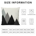 thumbnail image 5 of HENGT  Throw Pillow Covers Black and White Pillow Cases Arrow Mountain Decorative Square Cushion Cover Room Sofa Decor, 5 of 5