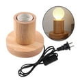 thumbnail image 4 of E27 Wooden Base Table Lamp Nightlight Lighting Bedside Light 10x8.5x5.5cm, 4 of 8