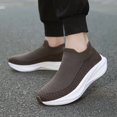 thumbnail image 5 of Men's Slip‑On Sock Style Running Sneakers, Stretch Knit Upper Athletic Shoes with Curved Thick Midsole for Daily Sports and Walking, 5 of 7