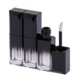 thumbnail image 2 of 3 piezas de plástico 5ml vacío de brillo de bios tubo pestañas contenedor de aceite, Negro Zulema Tubo cosmético para botella de brillo labial, 2 of 8