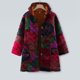 thumbnail image 2 of Chaqueta cálida de manga larga con estampado Retro informal con capucha a la moda para mujer, abrigo, prendas de vestir, abrigo Pompotops qwe15013, 2 of 6