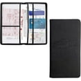 thumbnail image 4 of DEXIMRO Car Registration Insurance Holder, Leather Glove Box License Wallet Case with Magnetic Shut, Automotive Paperwork Document Organizer Card Holder for Women, Car Accessories (Black), 4 of 11