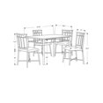 thumbnail image 2 of Monarch Specialties Dining Table Set, 5pcs Set, Small, 48" Rectangular, Faux Marble, Kitchen, Metal, Laminate, Brown Marble Look, Contemporary, Modern, 2 of 3